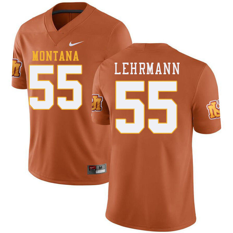 Montana Grizzlies #55 Andres Lehrmann College Football Jerseys Stitched Sale-Throwback